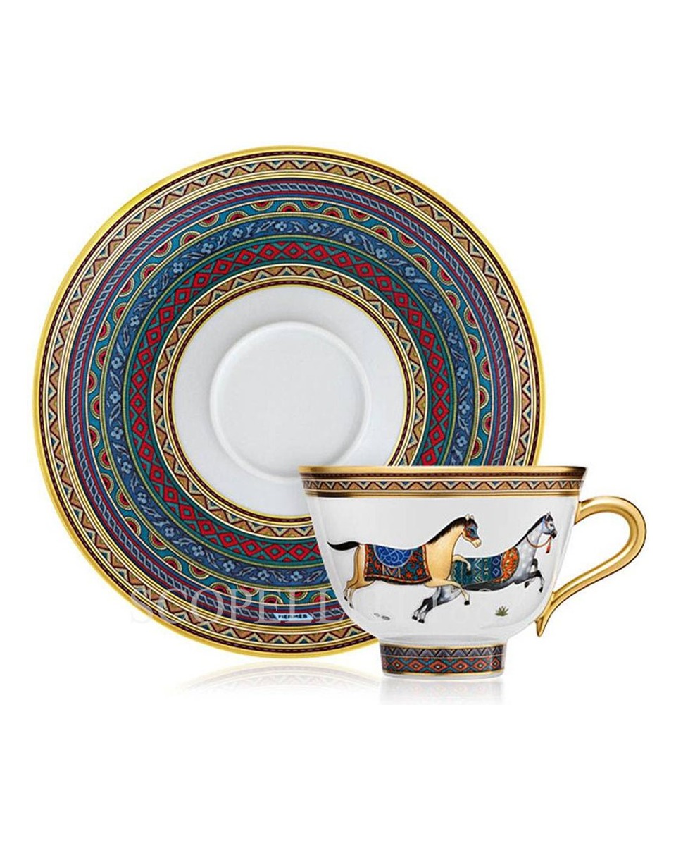 에르메스 Tea Cup and Saucer n.5 Cheval d'Orient 009885P