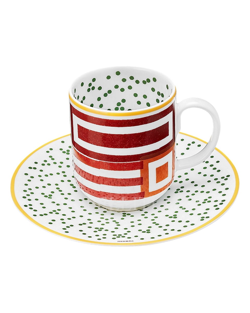 에르메스 Hippomobile Coffee Cup and Saucer n.1 - Set of 2 048017P