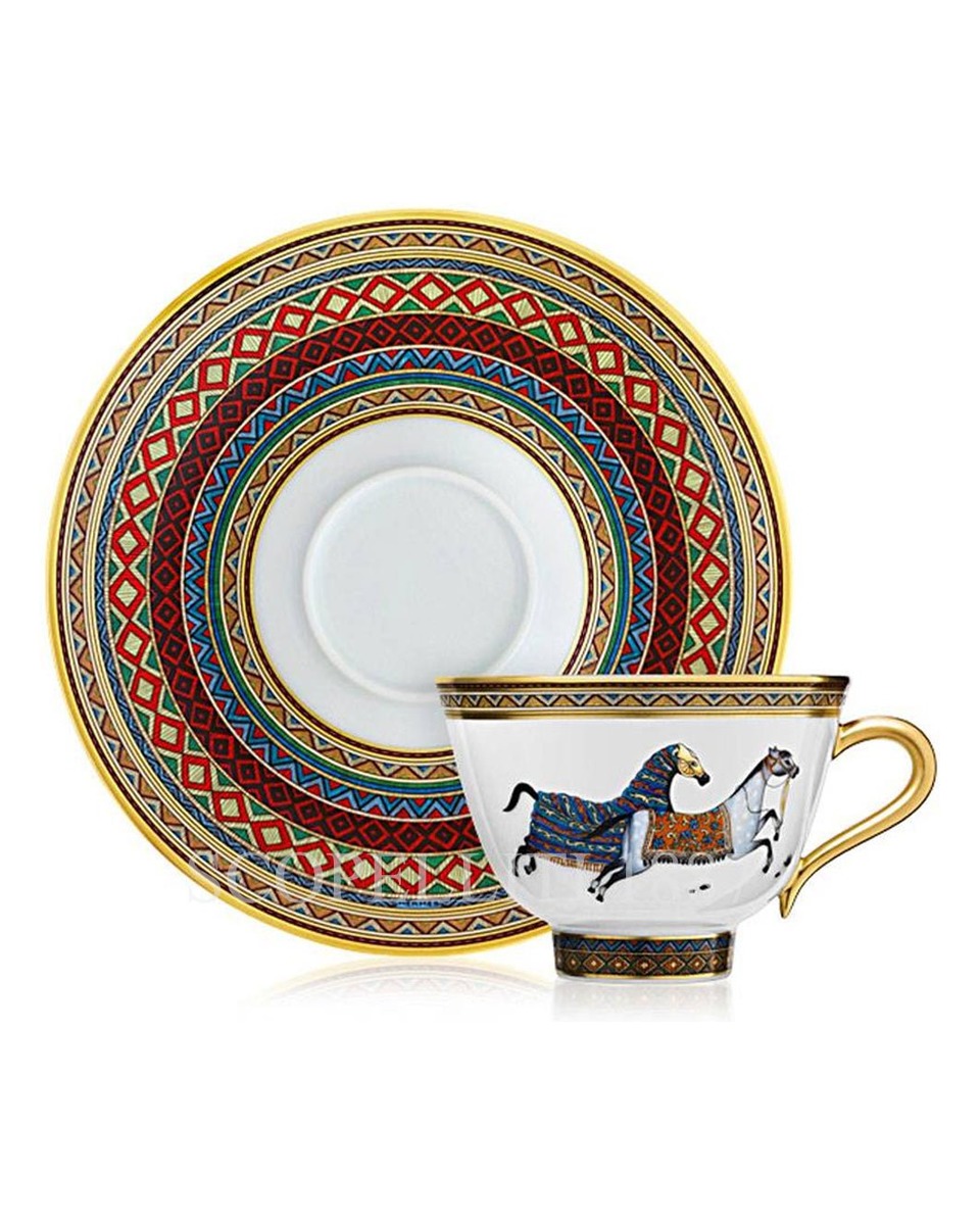 에르메스 Tea Cup and Saucer n.2 Cheval d'Orient 009882P