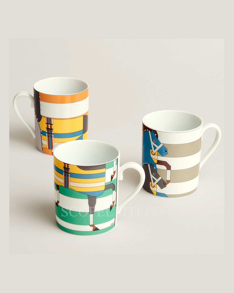 에르메스 Rocabar Limited Edition Set of 3 Mugs 051432P 1/4