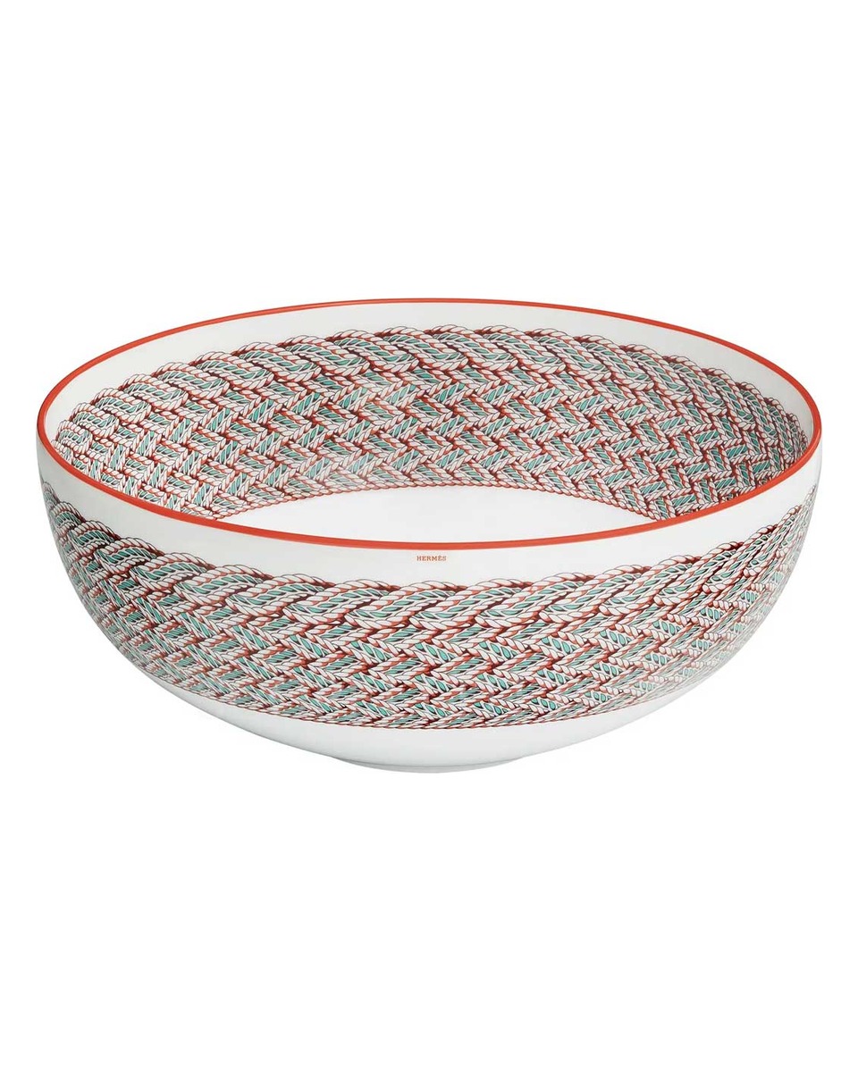 에르메스 Salad Bowl Tressages Equestres Medium 057028P 1/3