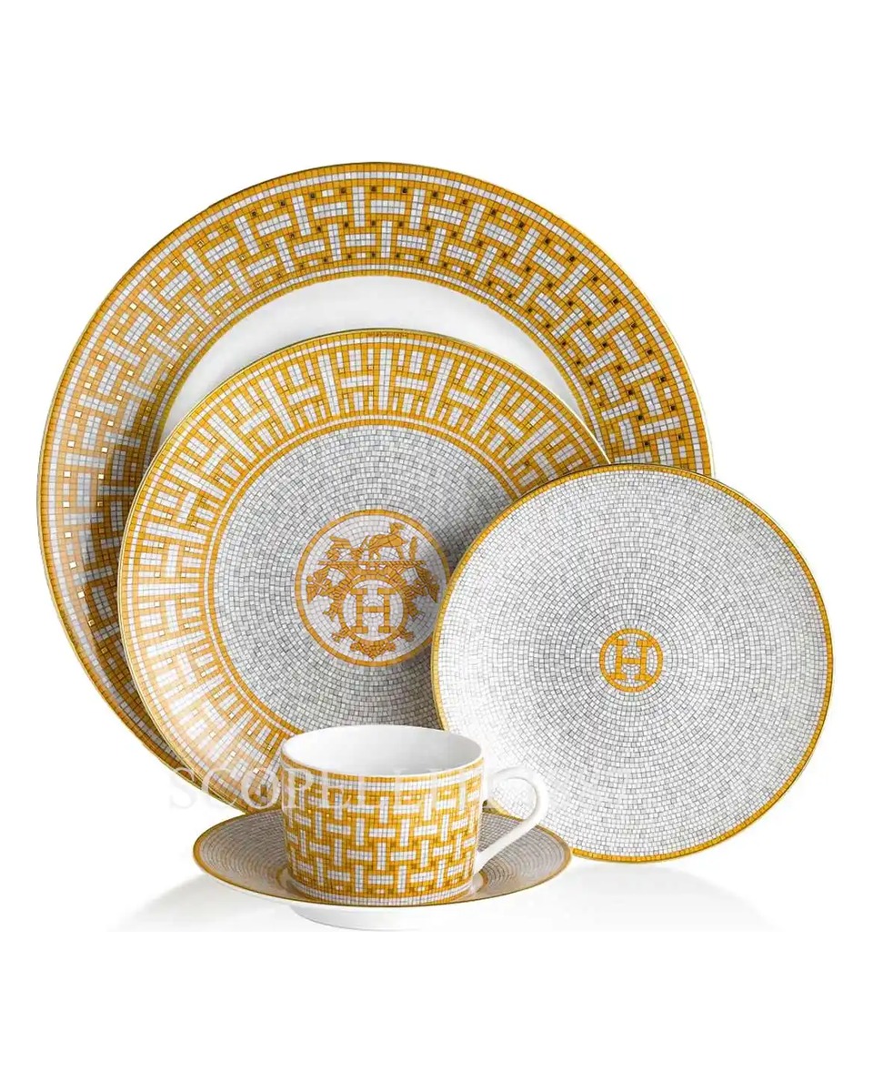 에르메스 Mosaique au 24 5-Piece Place Setting 026001P + 026007P + 026012P + 026016P