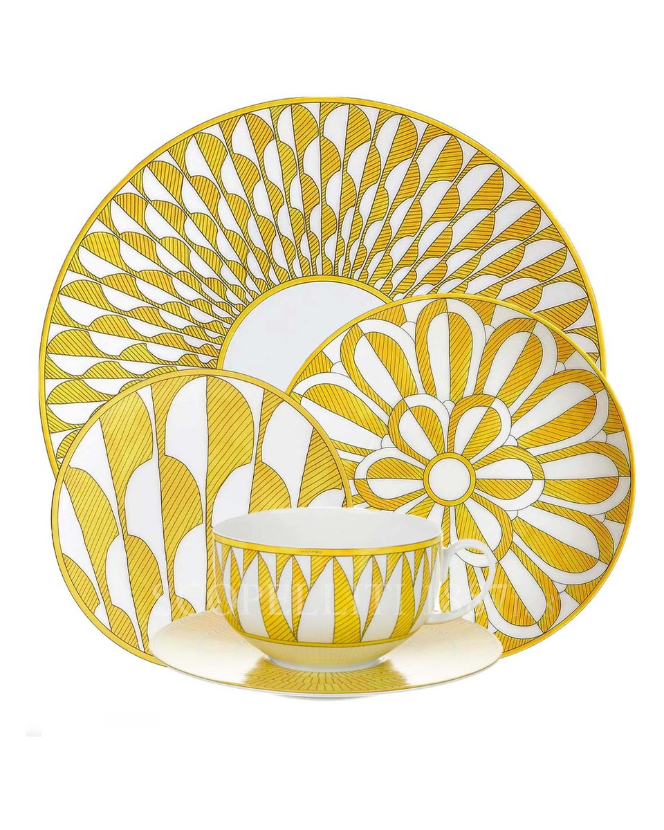 에르메스 Soleil d’Hermès 5-piece Dinner Set 046001P + 046107P + 046012P + 046016P