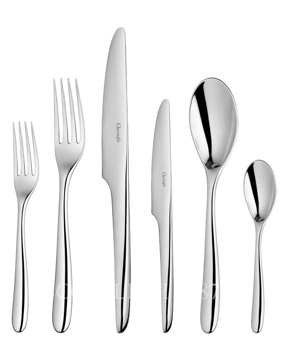 CHRISTOFLE L’Ame 36 pcs 스테인리스 스틸 커트러리 세트 Christofle L’Ame 36 pcs Stainless Steel Cutlery Set 00613