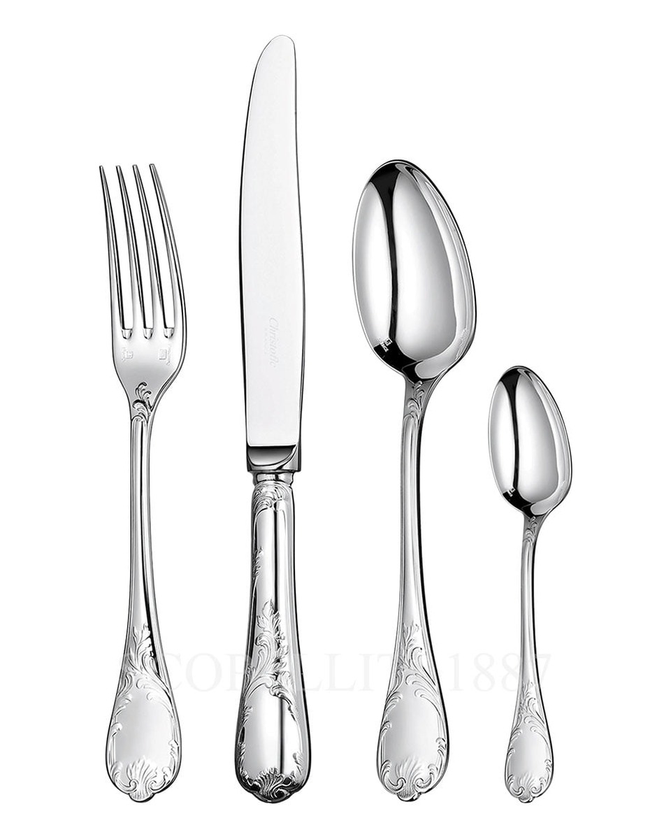 CHRISTOFLE Marly 24 pcs Sterling 실버 커트러리 세트 Christofle Marly 24 pcs Sterling Silver Cutlery Set 00617