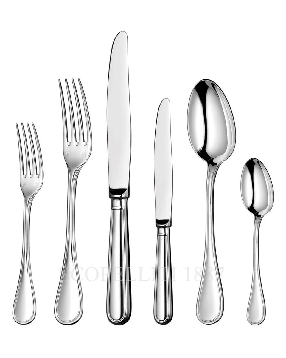 CHRISTOFLE Albi 36 pcs 스테인리스 스틸 커트러리 세트 Christofle Albi 36 pcs Stainless Steel Cutlery Set 00622