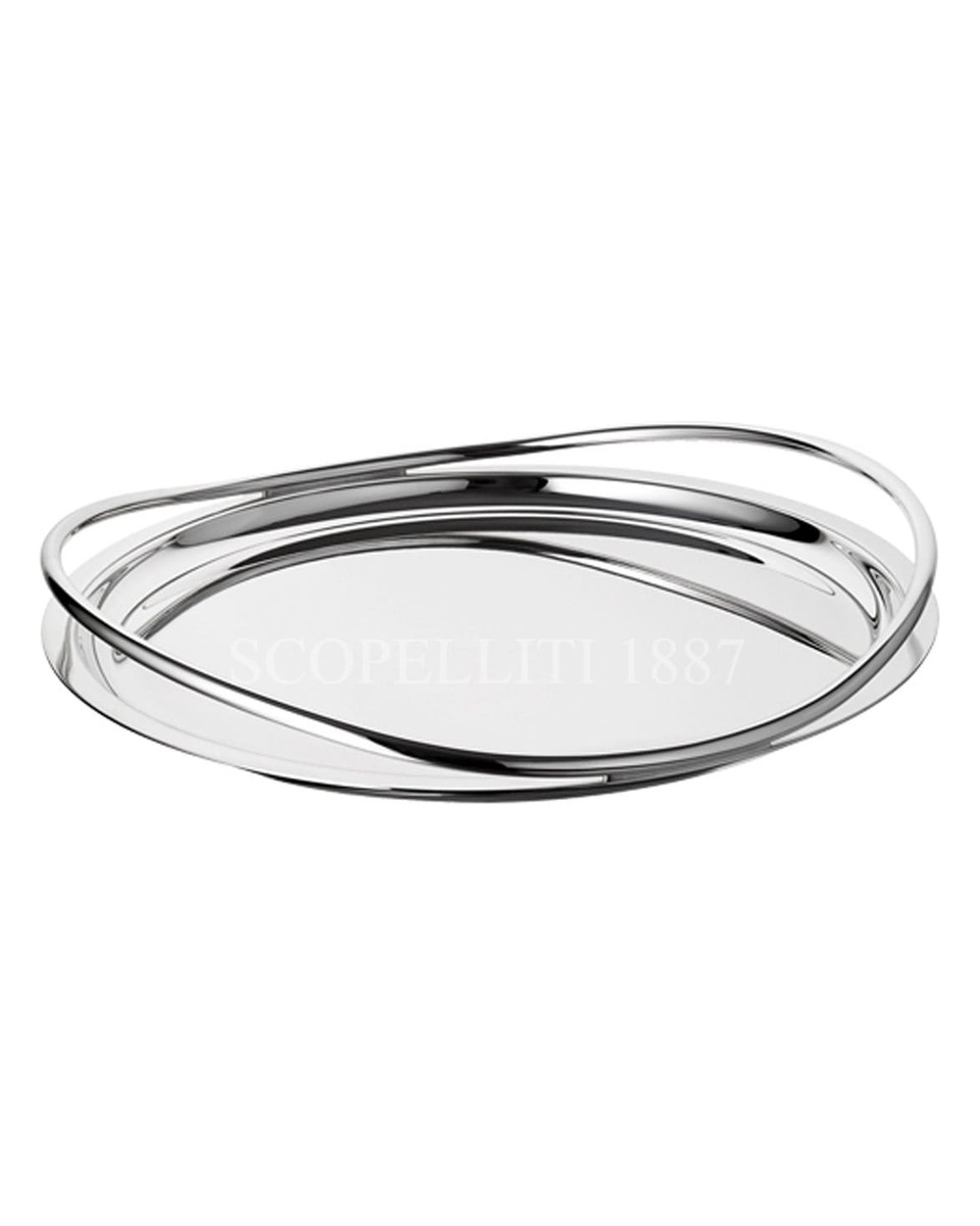 PUIFORCAT Round 트레이 Etchea 실버 접시 Puiforcat Round Tray Etchea Silver Plated 00772