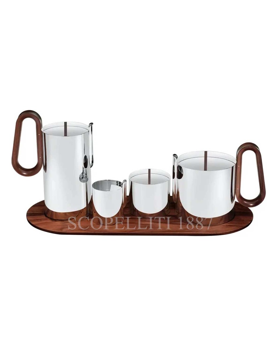 PUIFORCAT 4 피스 Tea Coffee Set Phi 실버 접시D with 트레이 Puiforcat 4 Piece Tea Coffee Set Phi Silver Plated with Tray 00775