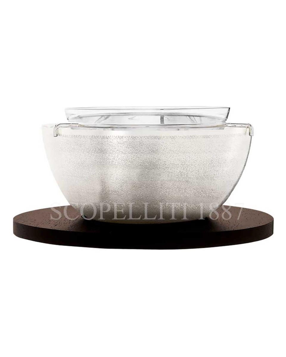 PUIFORCAT C아비아R 볼 JA카라NDA 실버 접시 Puiforcat Caviar Bowl Jacaranda Silver Plated 00782