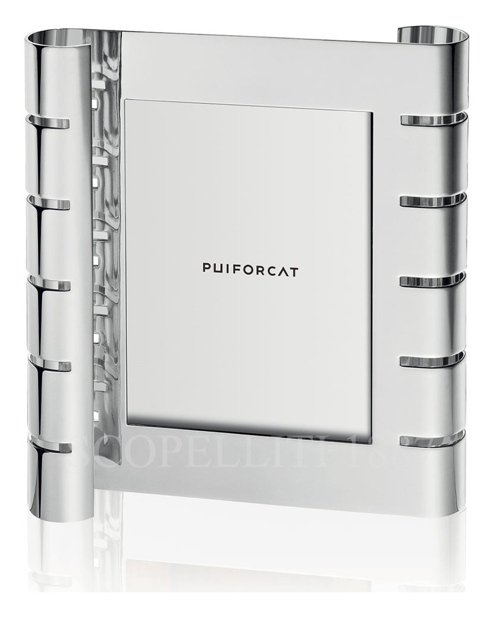 PUIFORCAT Picture 프레임 Ruban 라지 버티컬 실버 접시D Puiforcat Picture Frame Ruban Large Vertical Silver Plated 00788 1/3