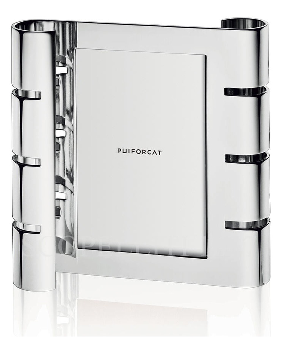 PUIFORCAT Picture 프레임 Ruban Small 버티컬 실버 접시D Puiforcat Picture Frame Ruban Small Vertical Silver Plated 00789