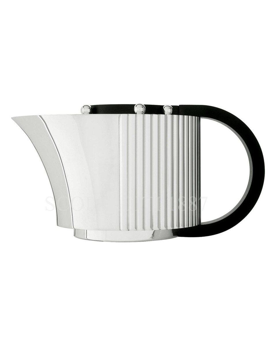 PUIFORCAT Etchea Art Deco 1937 티포트 with wood handle 실버 접시 Puiforcat Etchea Art Deco 1937 Teapot with wood handle Silver Plated 00819