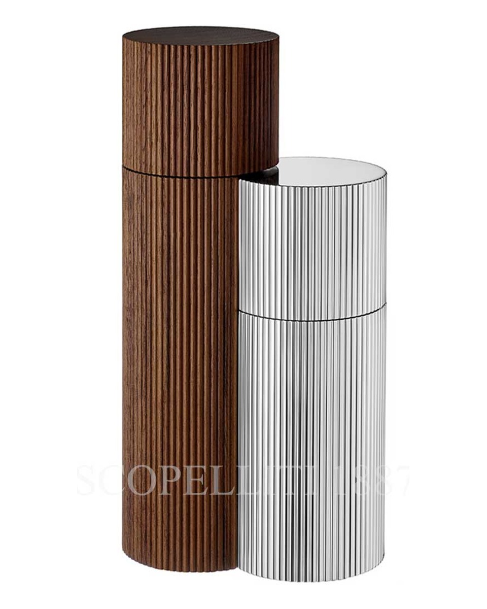 PUIFORCAT Salt and Pepper Mill Set Granville Wallnut Puiforcat Salt and Pepper Mill Set Granville Wallnut 00832