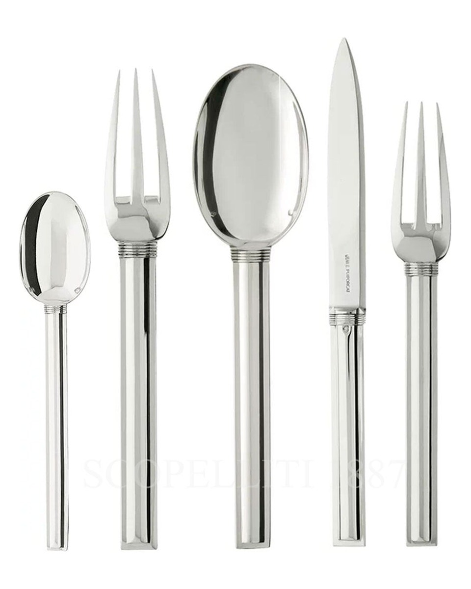PUIFORCAT Cannes 5 피스 P레이스 Setting Sterling 실버 커트러리 Puiforcat Cannes 5 Piece Place Setting Sterling Silver Cutlery 00886