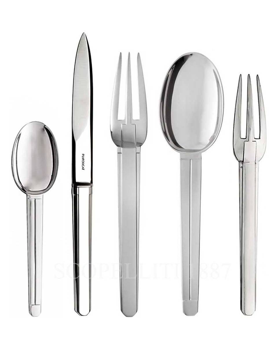 PUIFORCAT Guethary 5 피스 P레이스 Setting 스테인리스 스틸 Puiforcat Guethary 5 Piece Place Setting Stainless Steel 00889