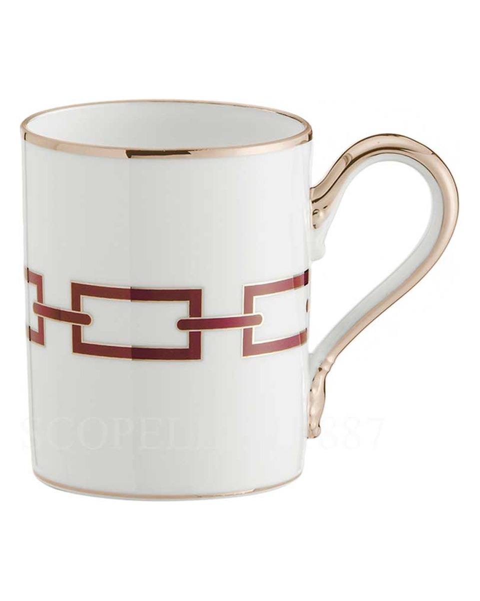 GINORI 1735 Ginori 머그 Catene Red Ginori 1735 Ginori Mug Catene Red 00950