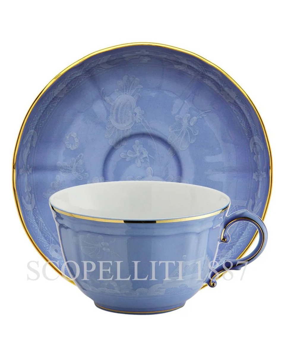 GINORI 1735 티 컵앤소서 오리엔트E Italiano Pervinca Ginori 1735 Tea Cup and Saucer Oriente Italiano Pervinca 00970