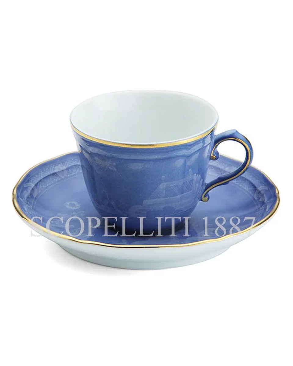GINORI 1735 Coffee 컵앤소서 오리엔트E Italiano Pervinca Ginori 1735 Coffee Cup and Saucer Oriente Italiano Pervinca 00971