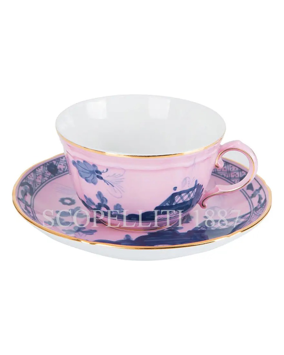 GINORI 1735 티 컵앤소서 오리엔트E Italiano Azalea Ginori 1735 Tea Cup and Saucer Oriente Italiano Azalea 00980
