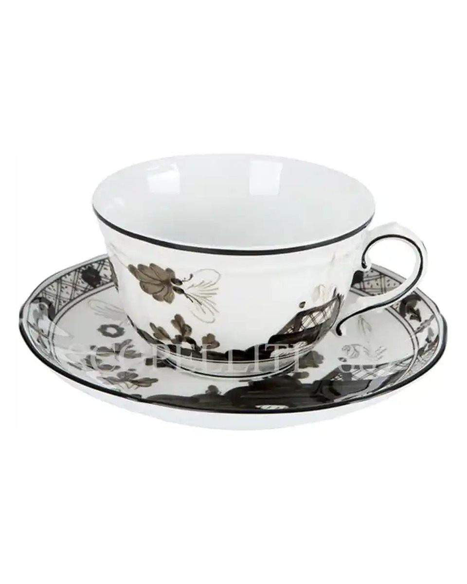 GINORI 1735 티 컵앤소서 오리엔트E Italiano Albus Ginori 1735 Tea Cup and Saucer Oriente Italiano Albus 01014