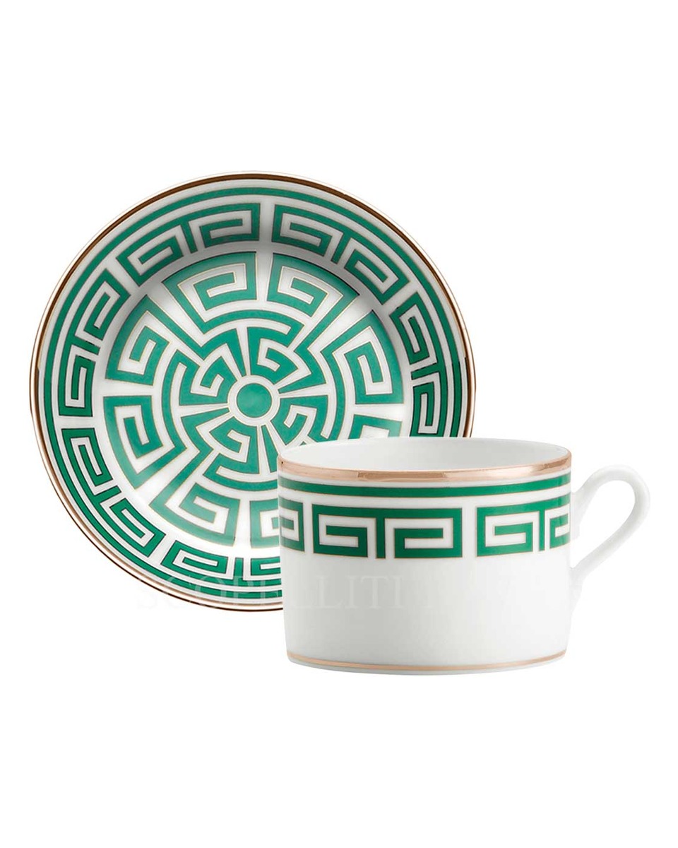 GINORI 1735 티 컵앤소서 Labirinto 그린 Ginori 1735 Tea Cup and Saucer Labirinto Green 01018
