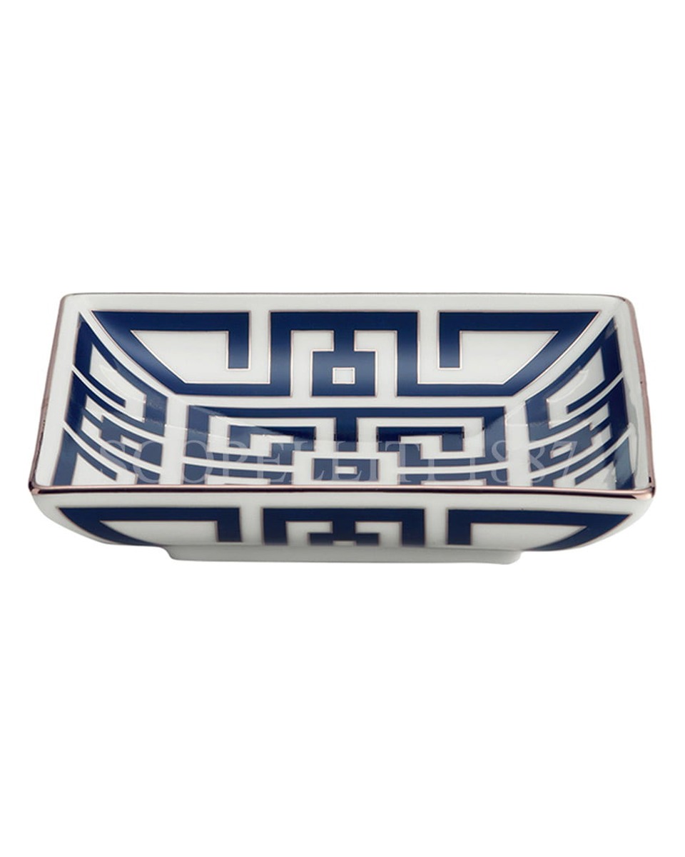 GINORI 1735 Low 사각 스퀘어D Cup Labirinto 블루 Ginori 1735 Low Squared Cup Labirinto Blue 01019