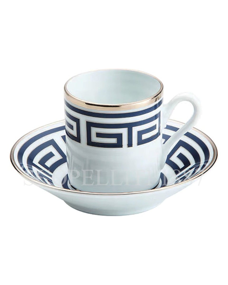 GINORI 1735 Coffee 컵앤소서 Labirinto 블루 Ginori 1735 Coffee Cup and Saucer Labirinto Blue 01027