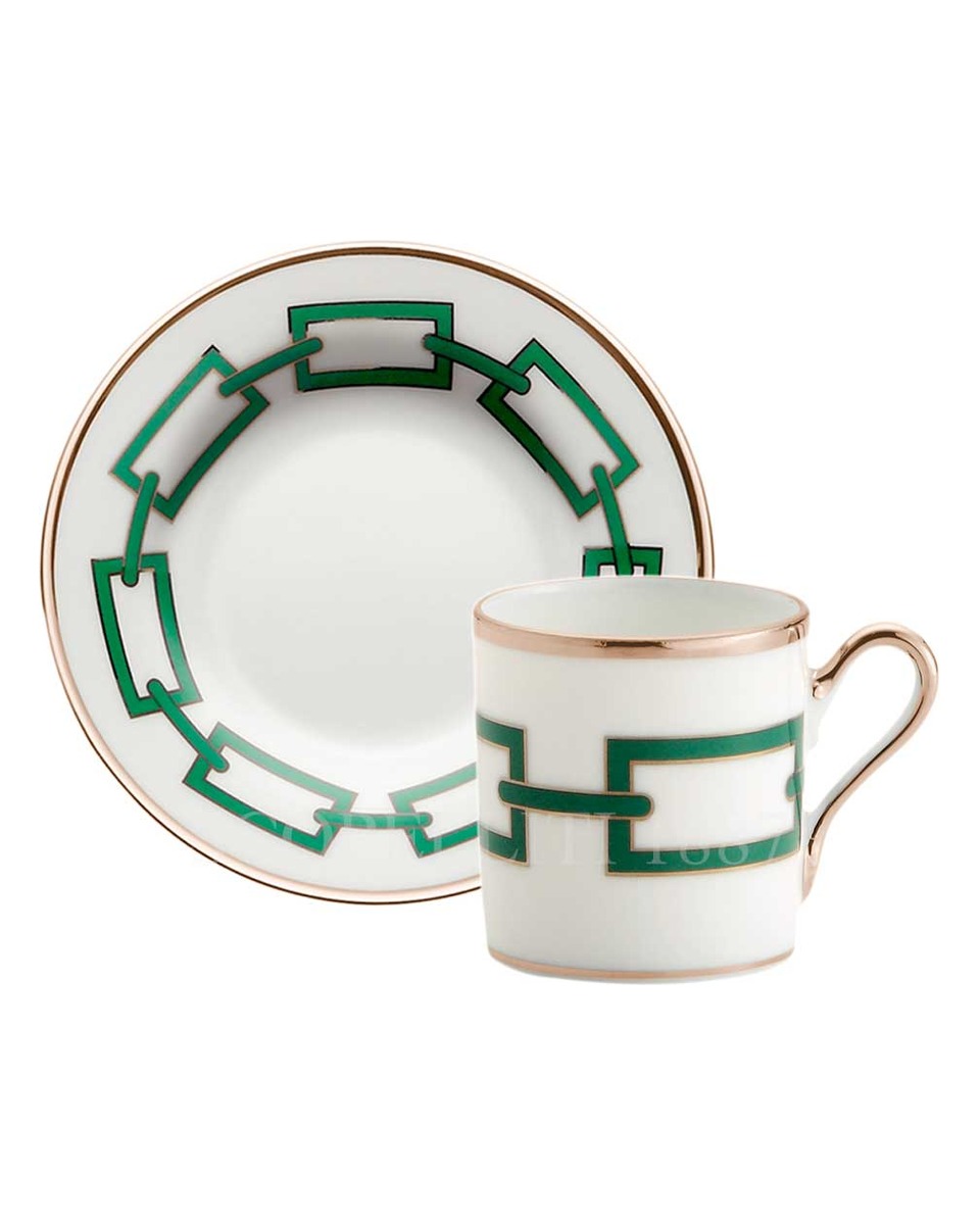GINORI 1735 Ginori Coffee 컵앤소서 Catene 블루 Ginori 1735 Ginori Coffee Cup and Saucer Catene Blue 01039