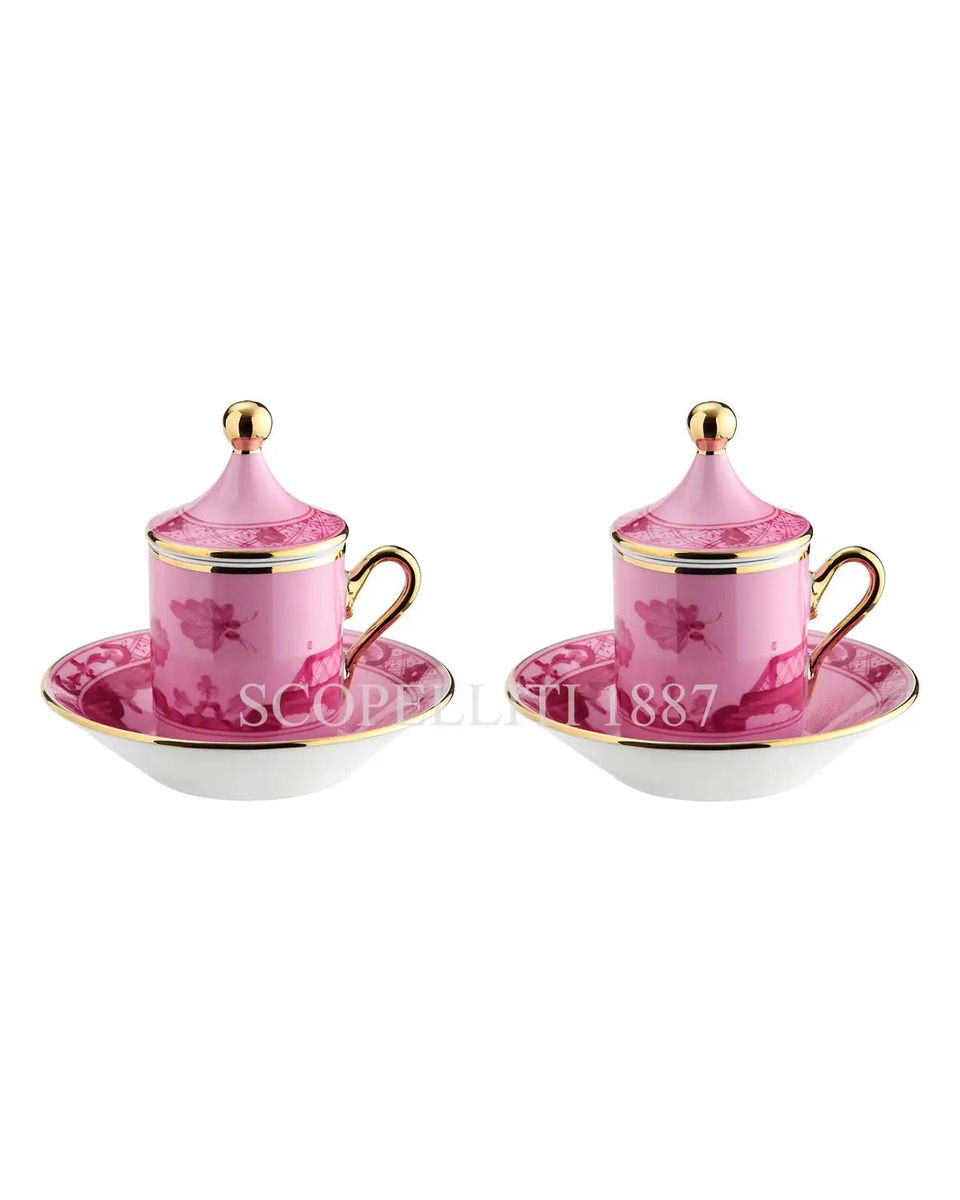 GINORI 1735 Tete a Tete Coffee Set 오리엔트E Italiano Porpora Ginori 1735 Tete a Tete Coffee Set Oriente Italiano Porpora 01044