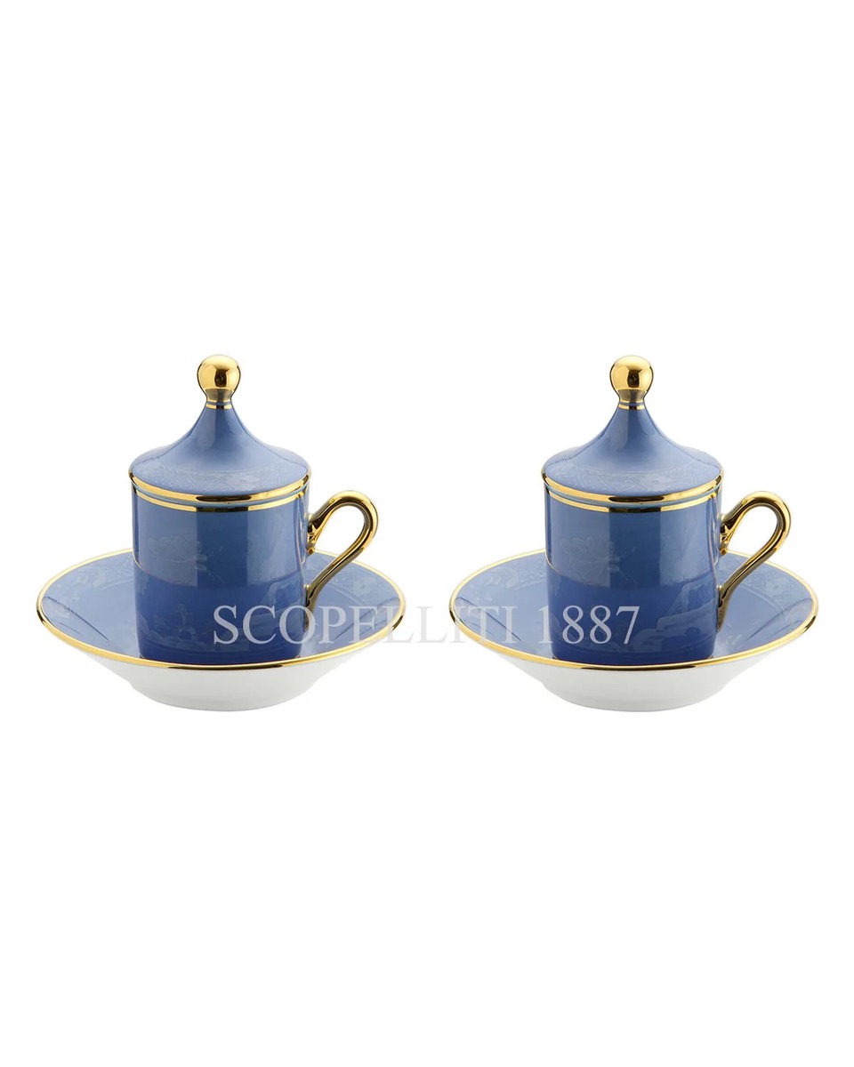 GINORI 1735 Tete a Tete Coffee Set 오리엔트E Italiano Pervinca Ginori 1735 Tete a Tete Coffee Set Oriente Italiano Pervinca 01045