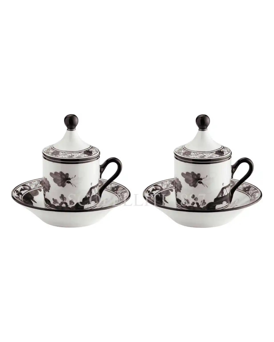 GINORI 1735 Tete a Tete Coffee Set 오리엔트E Italiano Malachite Ginori 1735 Tete a Tete Coffee Set Oriente Italiano Malachite 01048