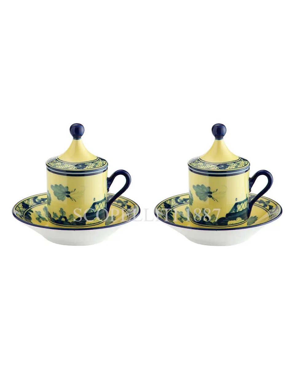 GINORI 1735 Tete a Tete Coffee Set 오리엔트E Italiano Citrino Ginori 1735 Tete a Tete Coffee Set Oriente Italiano Citrino 01049