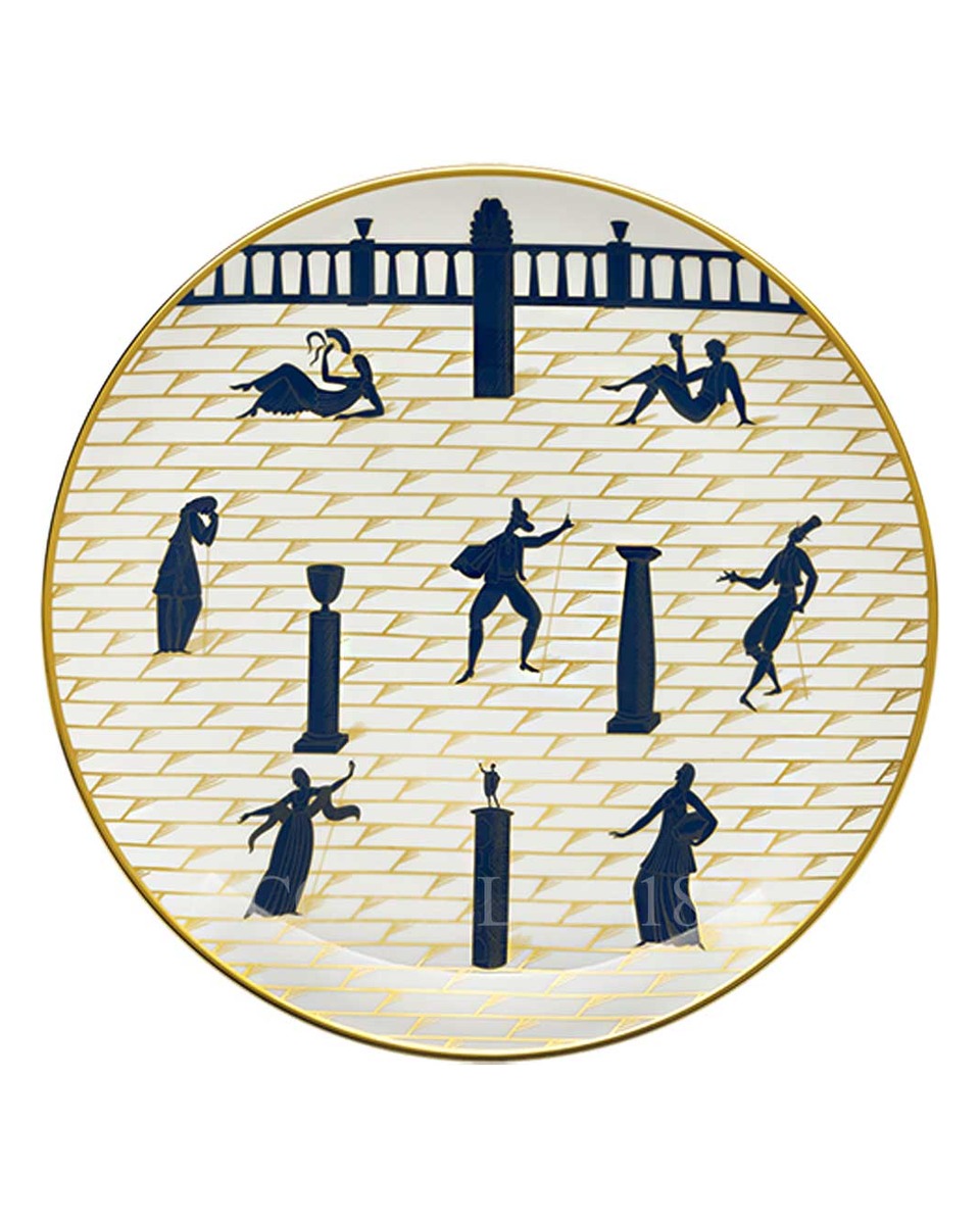 GINORI 1735 Ginori Gio Ponti 접시 PASS에그IATA Archeologica 화이트 Ginori 1735 Ginori Gio Ponti Plate Passeggiata Archeologica White 01182