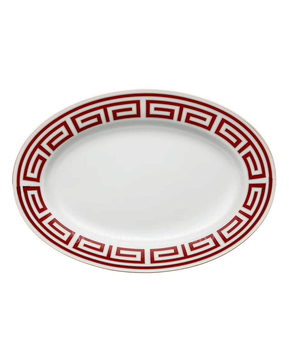 GINORI 1735 사각 스퀘어 접시 라지 Labirinto Red Ginori 1735 Square Plate Large Labirinto Red 01214