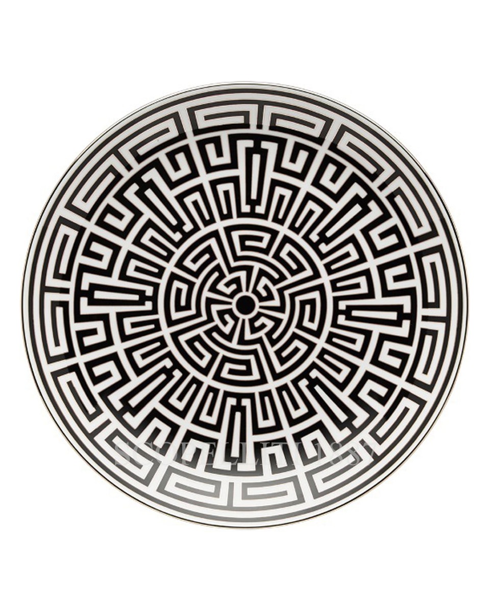 GINORI 1735 Charger 접시 Labirinto 블랙 Ginori 1735 Charger Plate Labirinto Black 01228