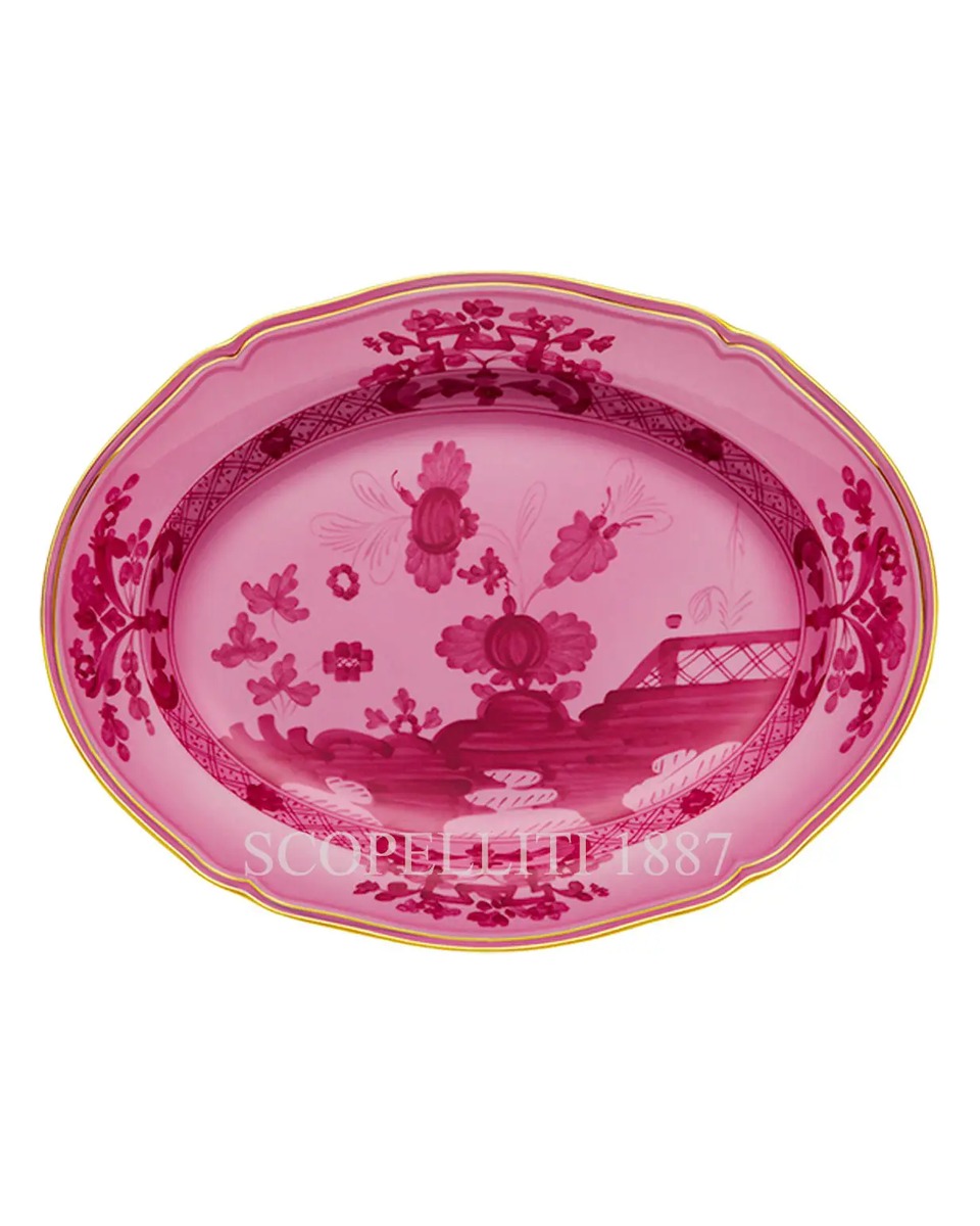 GINORI 1735 오발 플래터 라지 오리엔트E Italiano Porpora Ginori 1735 Oval Platter Large Oriente Italiano Porpora 01235 1/1