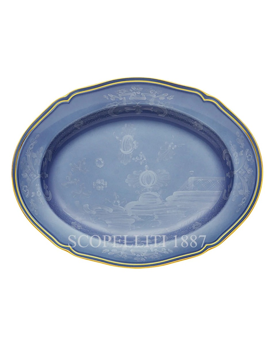 GINORI 1735 오발 플래터 라지 오리엔트E Italiano Pervinca Ginori 1735 Oval Platter Large Oriente Italiano Pervinca 01238