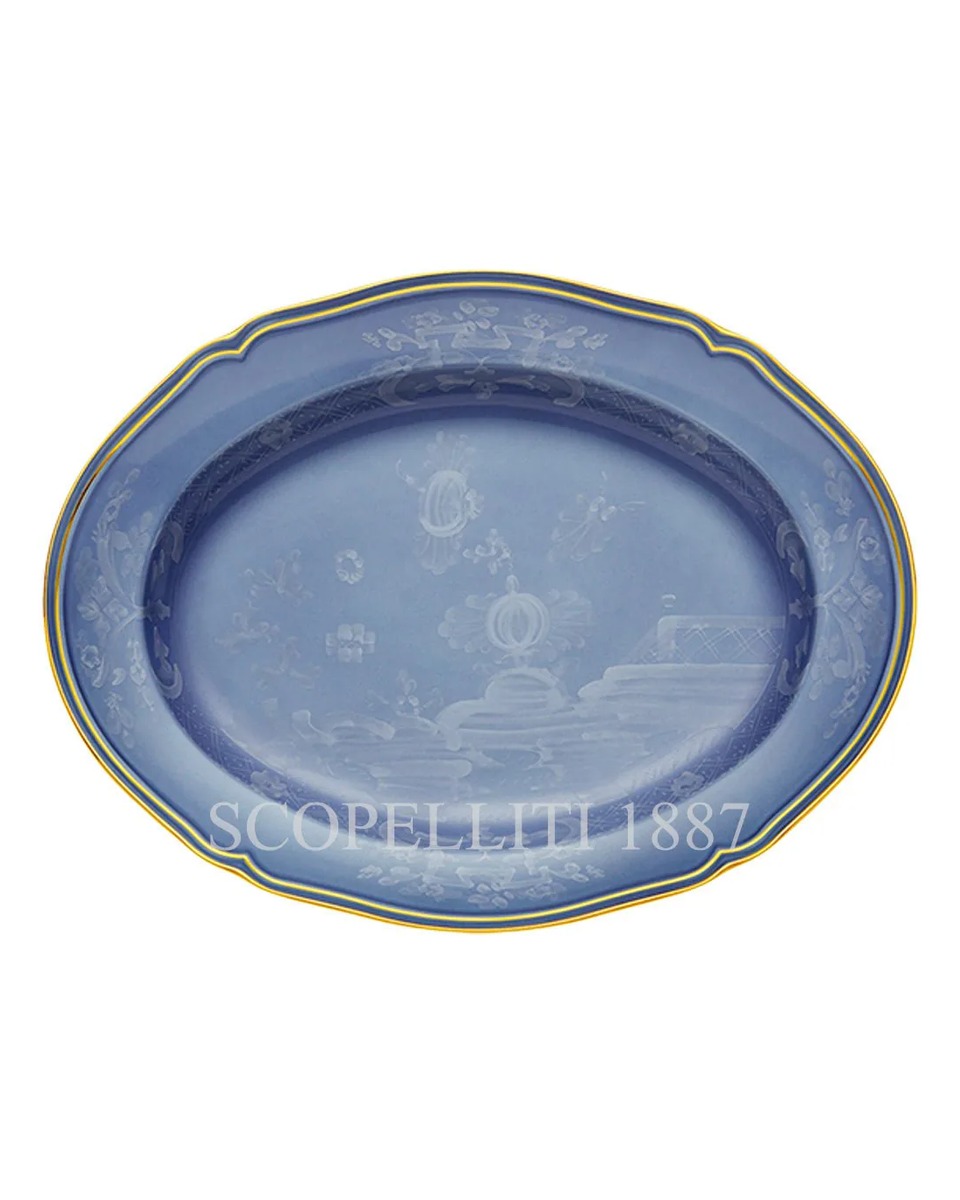 GINORI 1735 오발 플래터 Small 오리엔트E Italiano Pervinca Ginori 1735 Oval Platter Small Oriente Italiano Pervinca 01239