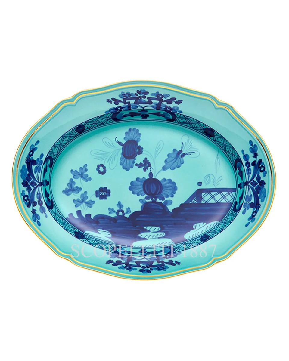 GINORI 1735 오발 플래터 라지 오리엔트E Italiano Iris Ginori 1735 Oval Platter Large Oriente Italiano Iris 01241