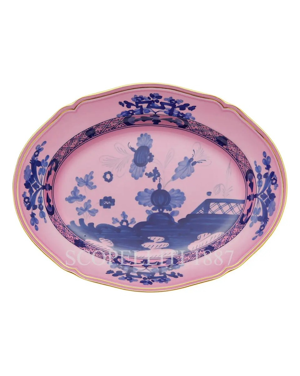 GINORI 1735 오발 플래터 Small 오리엔트E Italiano Azalea Ginori 1735 Oval Platter Small Oriente Italiano Azalea 01245
