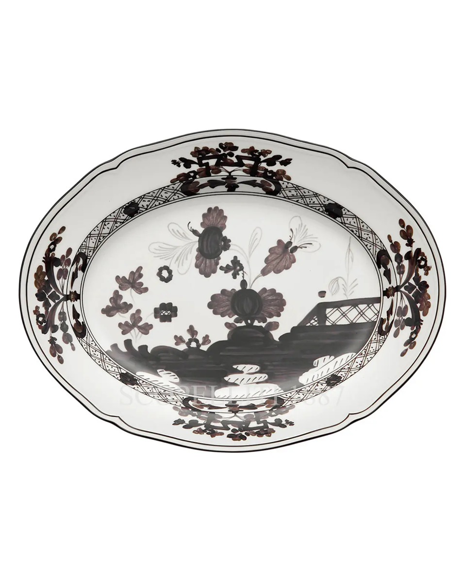 GINORI 1735 Round Flat 플래터 오리엔트E Italiano Vermiglio Ginori 1735 Round Flat Platter Oriente Italiano Vermiglio 01249
