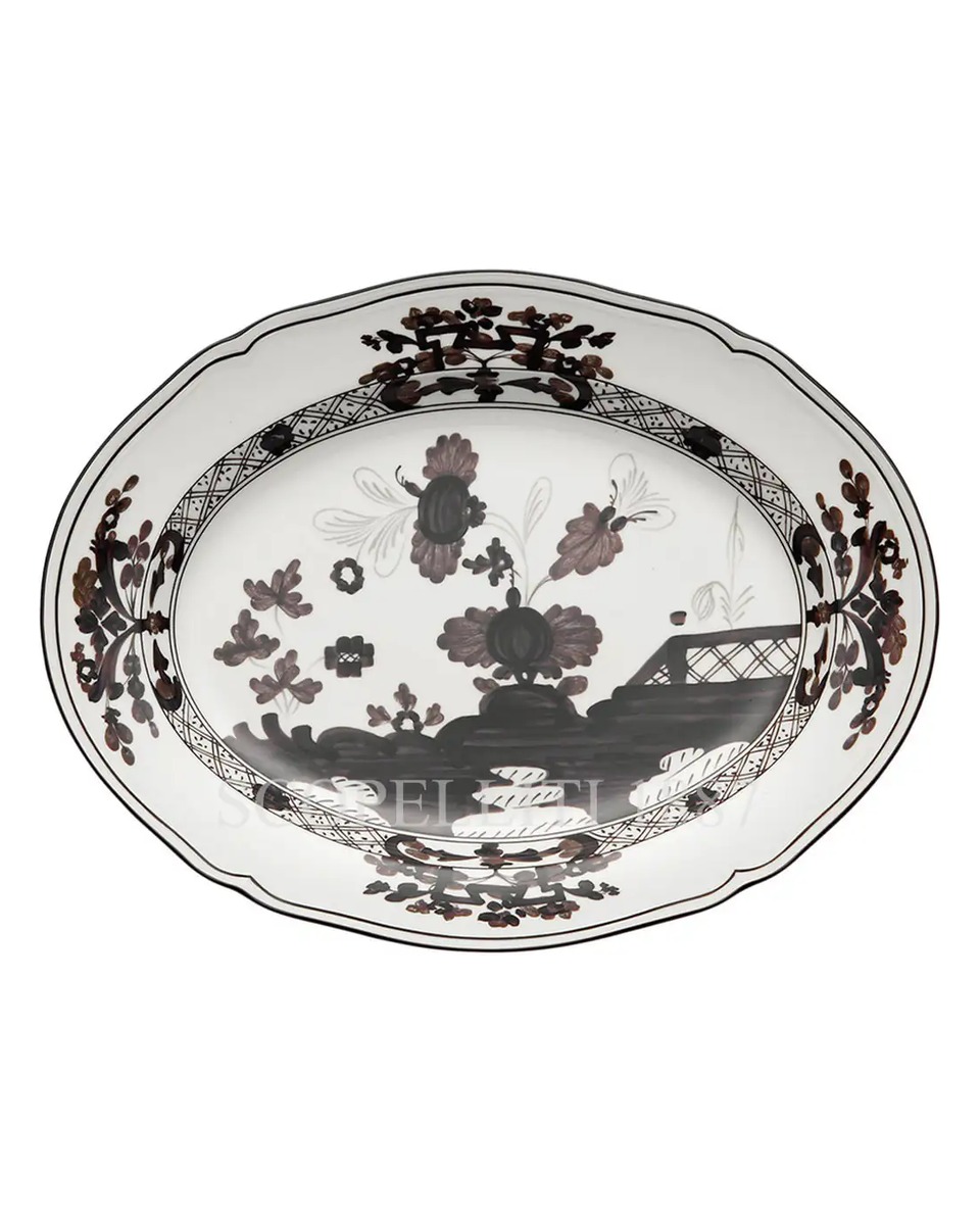 GINORI 1735 오발 플래터 Small 오리엔트E Italiano Vermiglio Ginori 1735 Oval Platter Small Oriente Italiano Vermiglio 01248