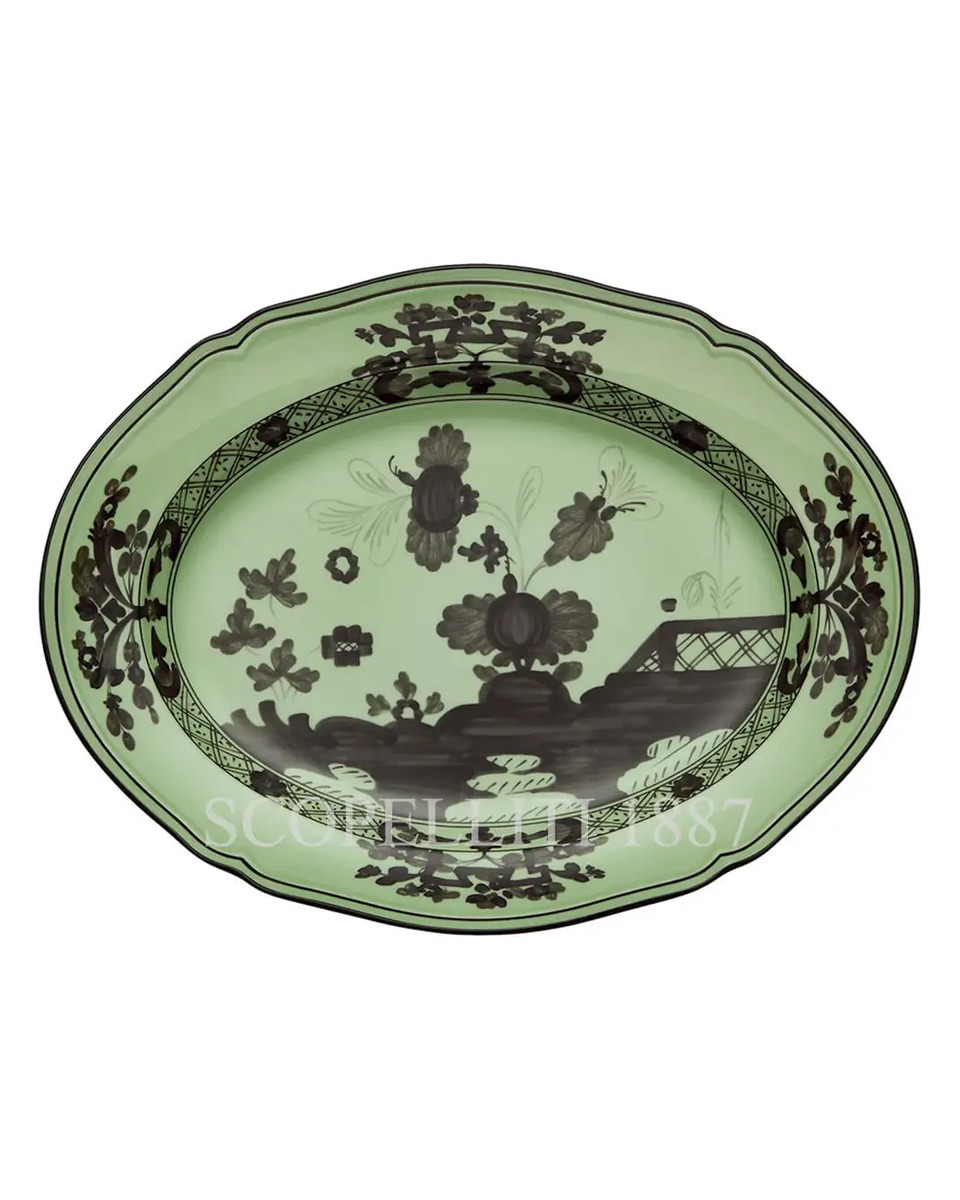 GINORI 1735 오발 플래터 Small 오리엔트E Italiano Cipria Ginori 1735 Oval Platter Small Oriente Italiano Cipria 01255