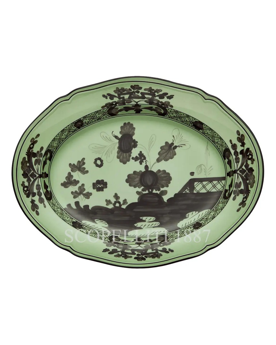GINORI 1735 오발 플래터 라지 오리엔트E Italiano Bario Ginori 1735 Oval Platter Large Oriente Italiano Bario 01256
