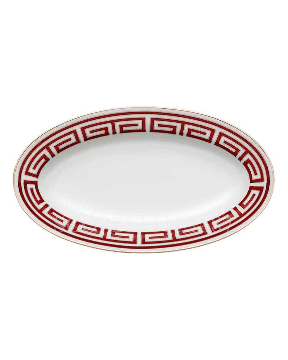 GINORI 1735 오발 플래터 Small Labirinto Red Ginori 1735 Oval Platter Small Labirinto Red 01272
