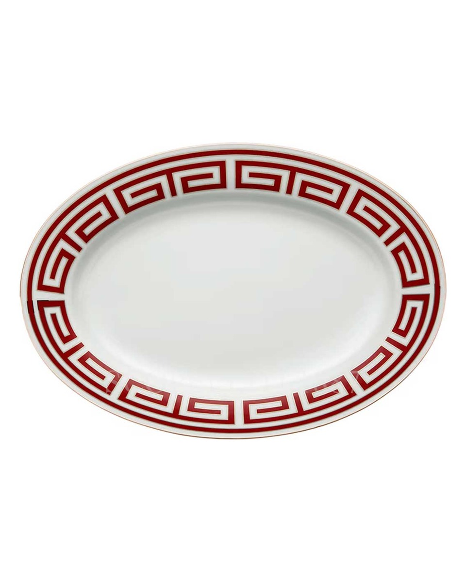 GINORI 1735 오발 플래터 미디움 Labirinto Red Ginori 1735 Oval Platter Medium Labirinto Red 01274