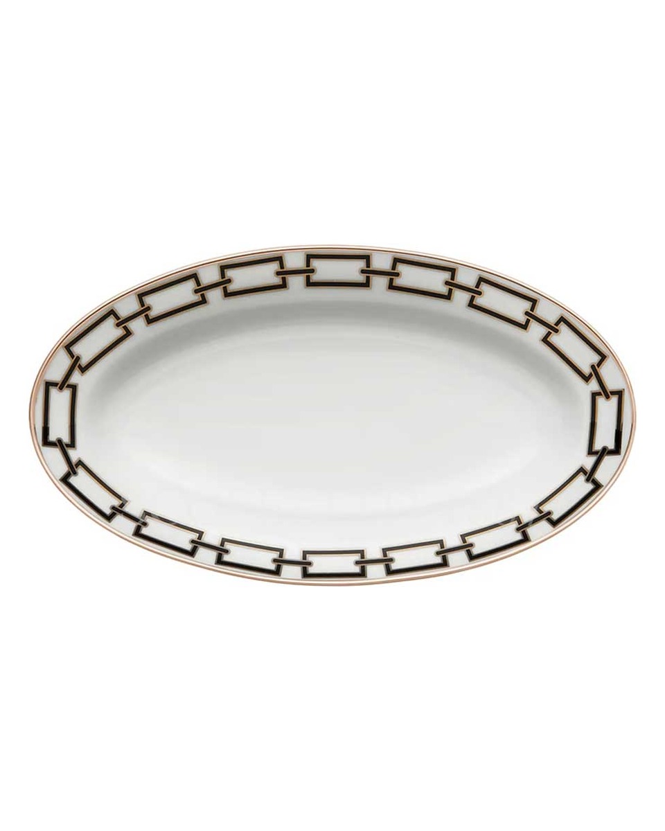 GINORI 1735 Ginori 오발 플래터 Small Catene 블랙 Ginori 1735 Ginori Oval Platter Small Catene Black 01281