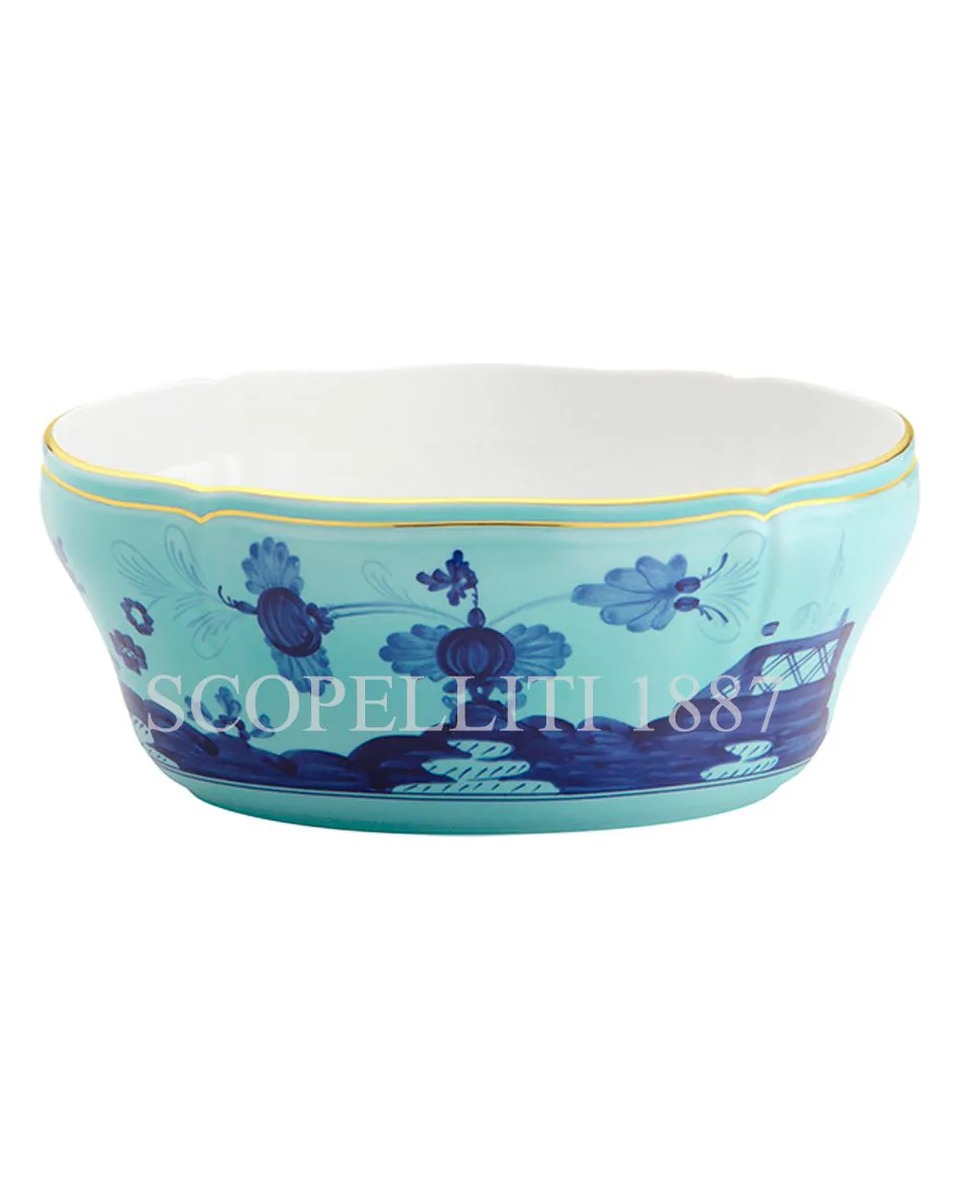 GINORI 1735 오발 샐러드볼 오리엔트E Italiano Iris Ginori 1735 Oval Salad Bowl Oriente Italiano Iris 01294