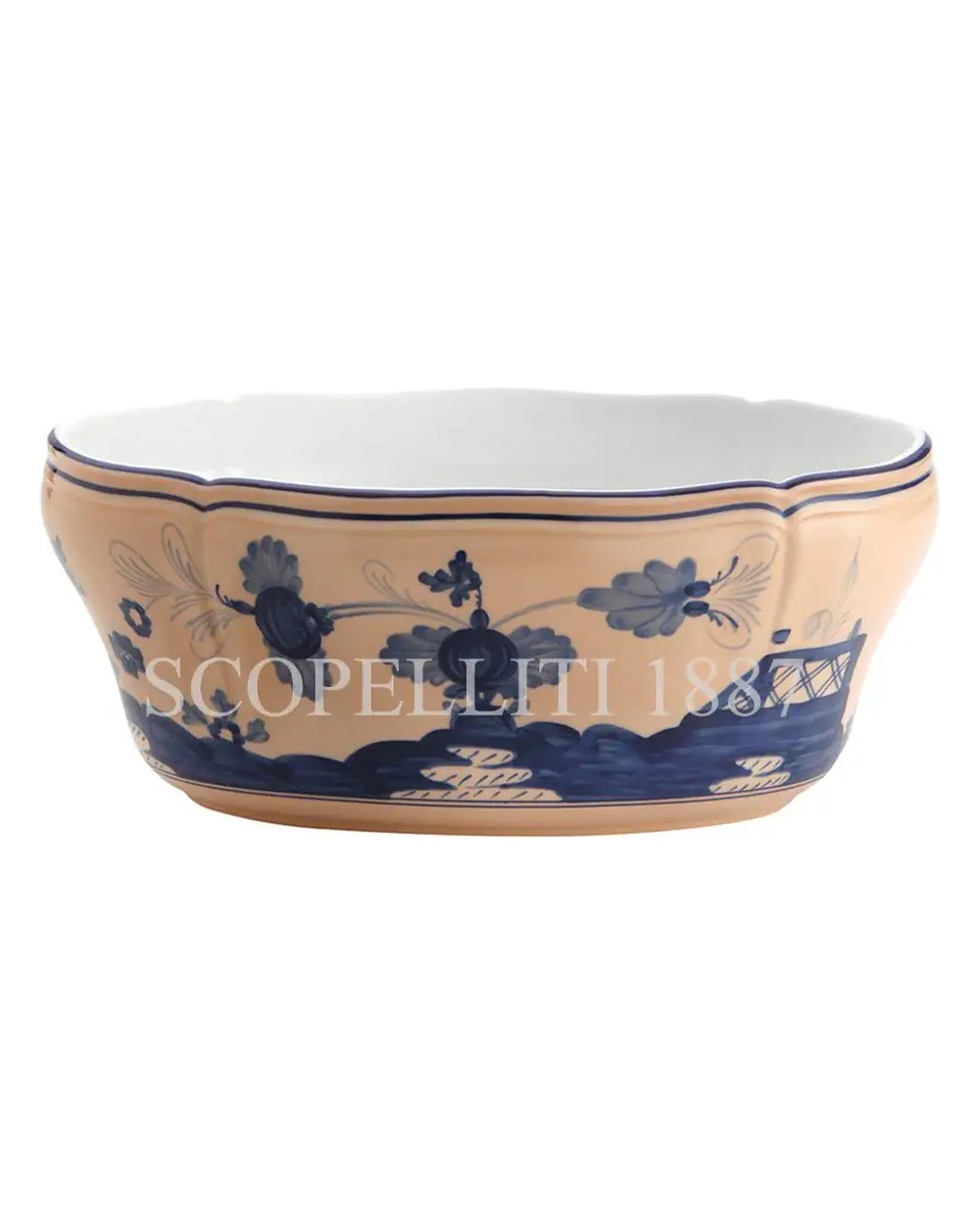 GINORI 1735 오발 샐러드볼 오리엔트E Italiano Cipria Ginori 1735 Oval Salad Bowl Oriente Italiano Cipria 01299