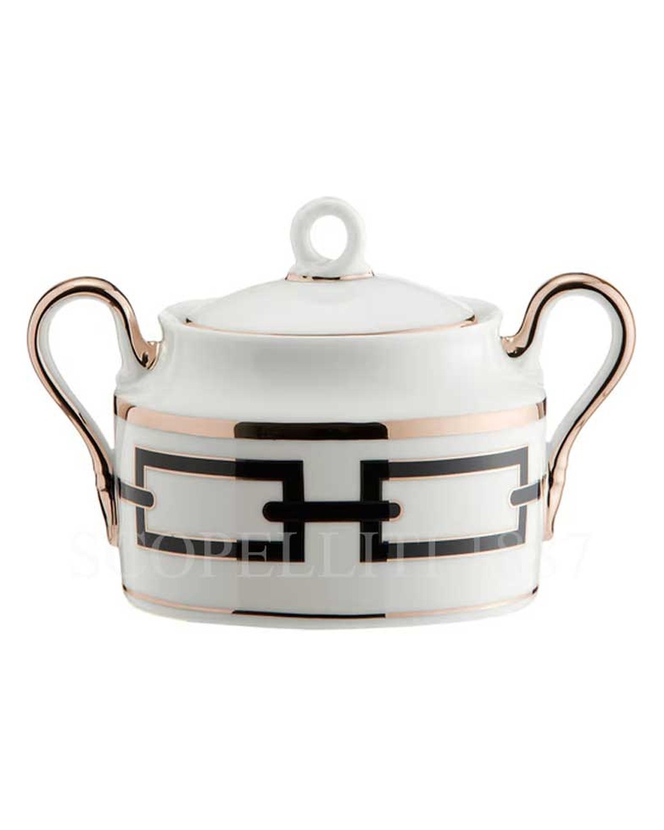 GINORI 1735 Ginori Sugar 볼 Catene 블랙 Ginori 1735 Ginori Sugar Bowl Catene Black 01321